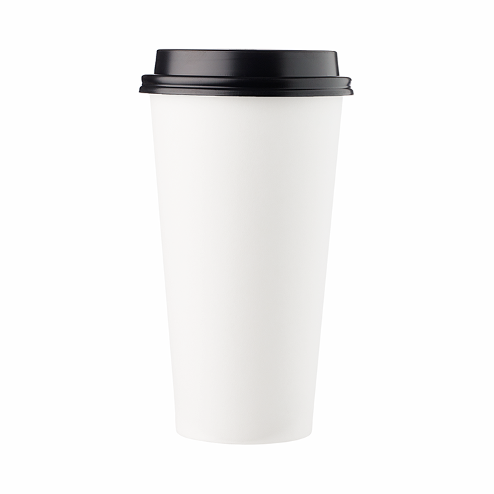 24 oz White Single Wall Paper Cups HAKOWARE by Harvest Pack Inc